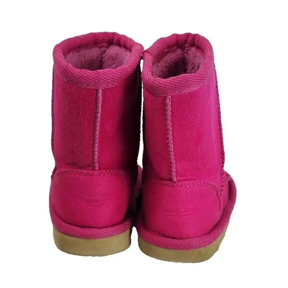 The Childrens Place Kids Toddler Girls‎ Pink Suede Winter Boots Size 4